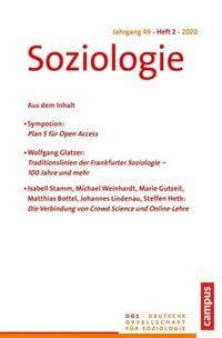 Produktbild: Soziologie 2/2020