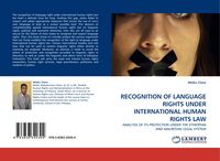 Produktbild: Recognition Of Language Rights Under International Human Rights Law