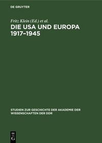 Produktbild: Die USA und Europa 1917-1945