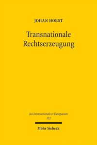 Produktbild: Transnationale Rechtserzeugung