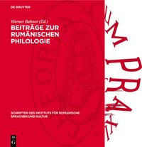 Produktbild: Beitr&auml;ge zur rum&auml;nischen Philologie