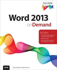 Produktbild: Word 2013 On Demand