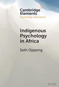 Produktbild: Indigenous Psychology in Africa