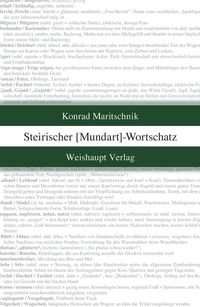 Produktbild: Steirischer Mundart-Wortschatz
