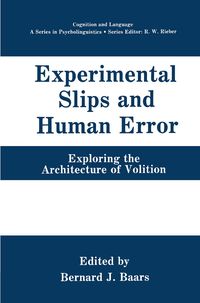 Produktbild: Experimental Slips and Human Error