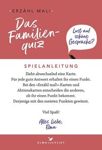 Erzähl mal! Das Familienquiz | Elma van Vliet