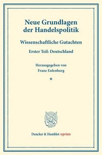 Produktbild: Neue Grundlagen der Handelspolitik.