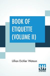 Produktbild: Book Of Etiquette (Volume II)
