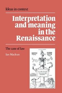 Produktbild: Interpretation and Meaning in the Renaissance