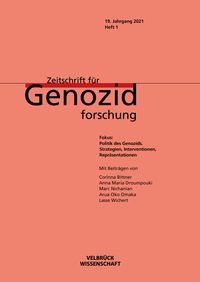 Produktbild: Zeitschrift f&uuml;r Genozidforschung. 19. Jg. 2021, Heft 1