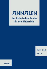 Produktbild: Annalen des Historischen Vereins f&uuml;r den Niederrhein