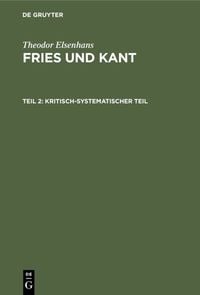 Produktbild: Kritisch-systematischer Teil