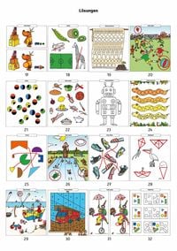 Kindergartenblock ab 4 Jahre - Formen, Farben, Fehler finden