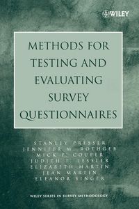 Produktbild: Methods for Testing and Evaluating Survey Questionnaires