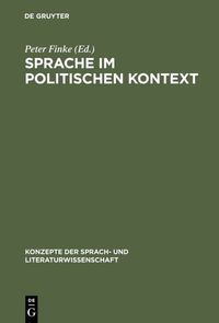 Produktbild: Sprache im politischen Kontext