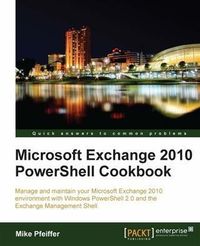 Produktbild: Microsoft Exchange 2010 PowerShell Cookbook