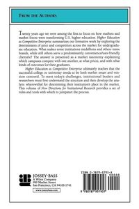 Produktbild: Zemsky, R: Higher Education as Competetive Enterprise: When