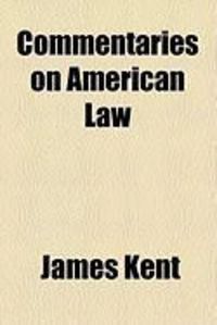 Produktbild: Commentaries on American Law