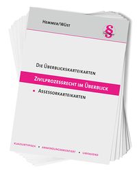 Produktbild: Assessor Die &Uuml;berblickskarteikarten Zivilprozessrecht im &Uuml;berblick