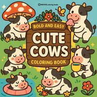 Produktbild: Bold & Easy Cute Cows Coloring Book