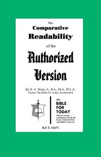 Produktbild: The Comparative Readability of the Authorized Version
