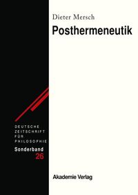 Produktbild: Posthermeneutik