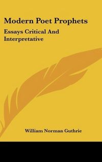 Produktbild: Guthrie, W: Modern Poet Prophets