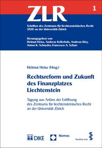 Produktbild: Rechtsreform und Zukunft des Finanzplatzes Liechtenstein
