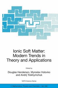 Produktbild: Ionic Soft Matter: Modern Trends in Theory and Applications