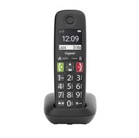 Bild vom Artikel Gigaset E290 DECT/GAP Schnurloses Telefon analog  für Hörgeräte kompatibel, Freisprechen, Babyphone Schwarz vom Autor 