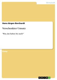 Produktbild: Verschenkter Umsatz