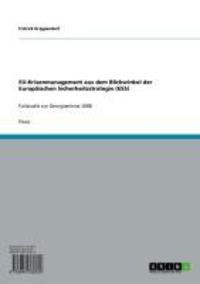 Produktbild: EU-Krisenmanagement aus dem Blickwinkel der Europ&auml;ischen Sicherheitsstrategie (ESS)