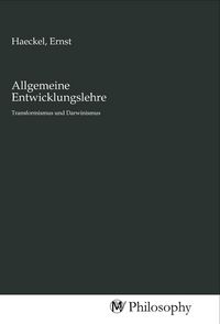 Produktbild: Allgemeine Entwicklungslehre