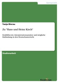 Bild vom Artikel Zu "Hans und Heinz Kirch" vom Autor Tanja Bierau