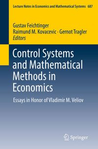 Produktbild: Control Systems and Mathematical Methods in Economics