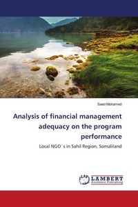 Produktbild: Analysis of financial management adequacy on the program performance