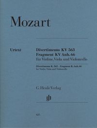 Produktbild: Wolfgang Amadeus Mozart - Divertimento KV 563 &middot; Fragment KV Anh. 66