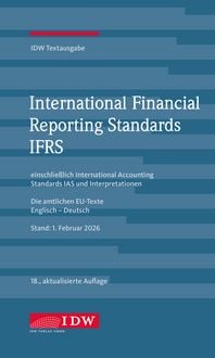 Produktbild: IDW, IFRS IDW Textausgabe, 18. Auflage