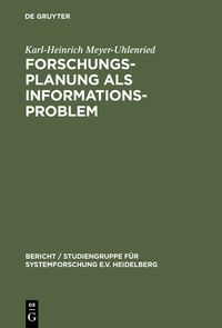 Produktbild: Forschungsplanung als Informationsproblem
