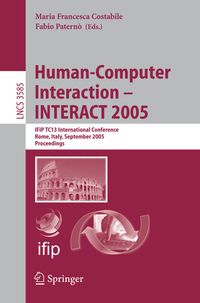 Produktbild: Human-Computer Interaction &ndash; INTERACT 2005