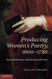 Produktbild: Producing Women's Poetry, 1600-1730