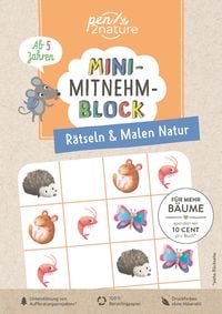 Produktbild: Mini-Mitnehm-Block R&auml;tseln & Malen Natur
