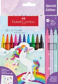 Produktbild: Faber-Castell Filzstift Einhorn 10+3 +Sticker