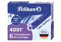 Produktbild: Pelikan Tintenpatronen 4001&reg; 6er Set Standard-Patronen, K&ouml;nigsblau
