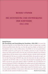 Bild vom Artikel Die Entstehung und Entwicklung der Eurythmie 1912-1918 vom Autor Rudolf Steiner