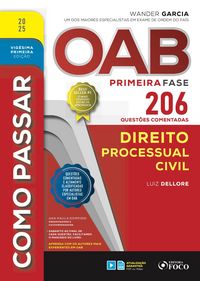 Produktbild: Como passar OAB primeira fase - 206 quest&otilde;es comentadas - Direito processual civil