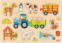 Produktbild: Steckpuzzle Traktor mit Anh&auml;ngern