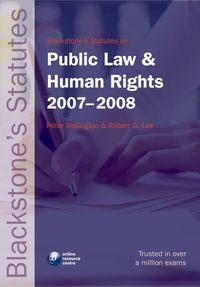 Produktbild: Blackstone's Statutes on Public Law and Human Rights