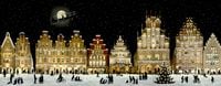 Produktbild: Wand-Adventskalender &ndash; Weihnachtliches Stadtpanorama