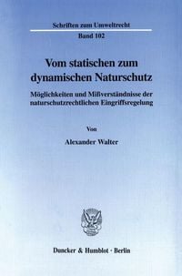 Produktbild: Vom statischen zum dynamischen Naturschutz.